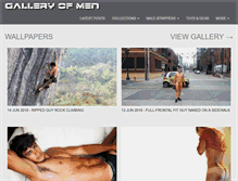 Tablet Screenshot of galleryofmen.com